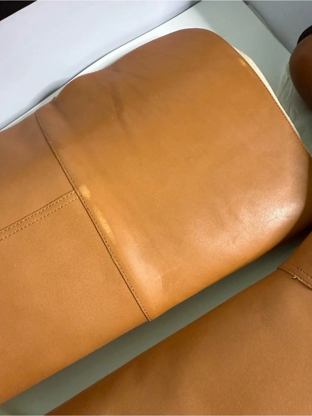 NWT J. Crew Tall Over-the-Knee Leather Boots in Saddle/Tan